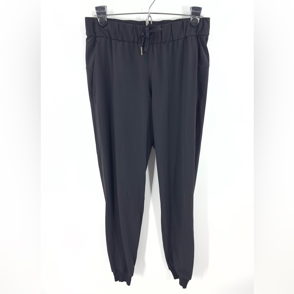 Lululemon On The Fly Joggers Womens Size 6 Black Athletic Pants Athleisure Yoga - Picture 3 of 13